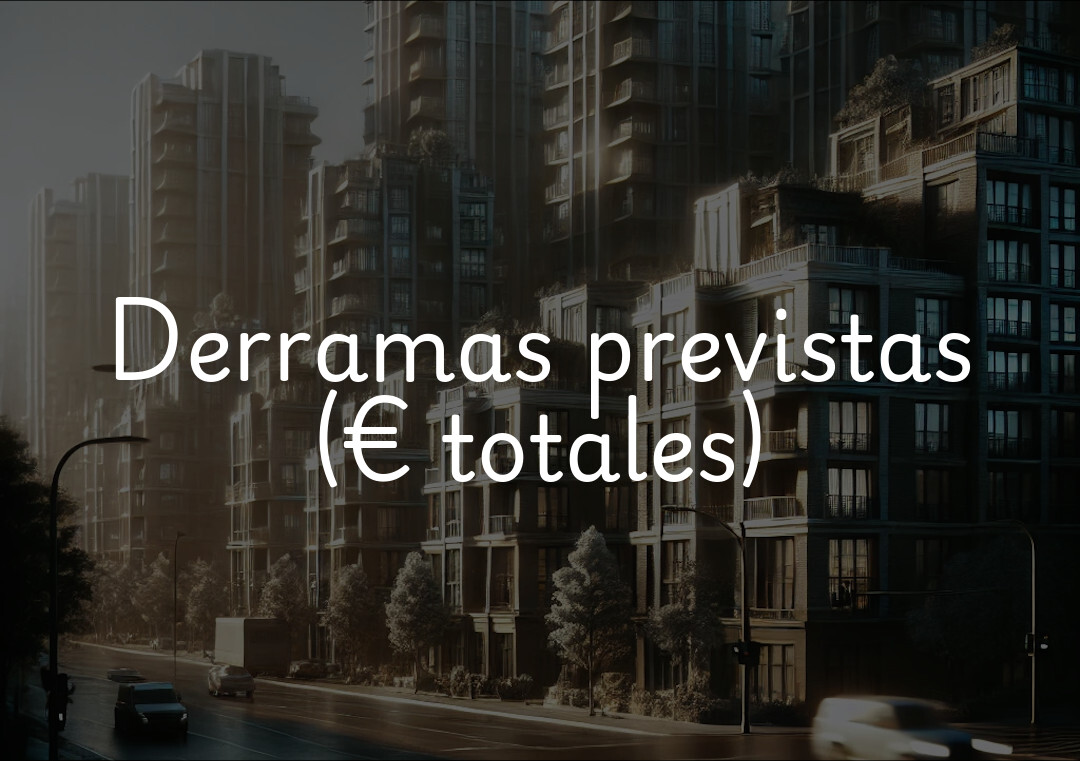 Derramas previstas (€ totales)