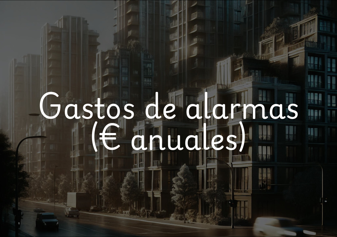 Gastos de alarmas (€ anuales)