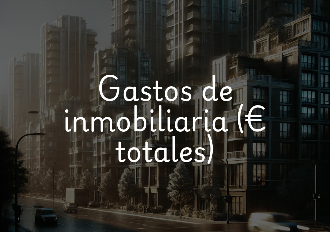 Gastos de inmobiliaria (€ totales)