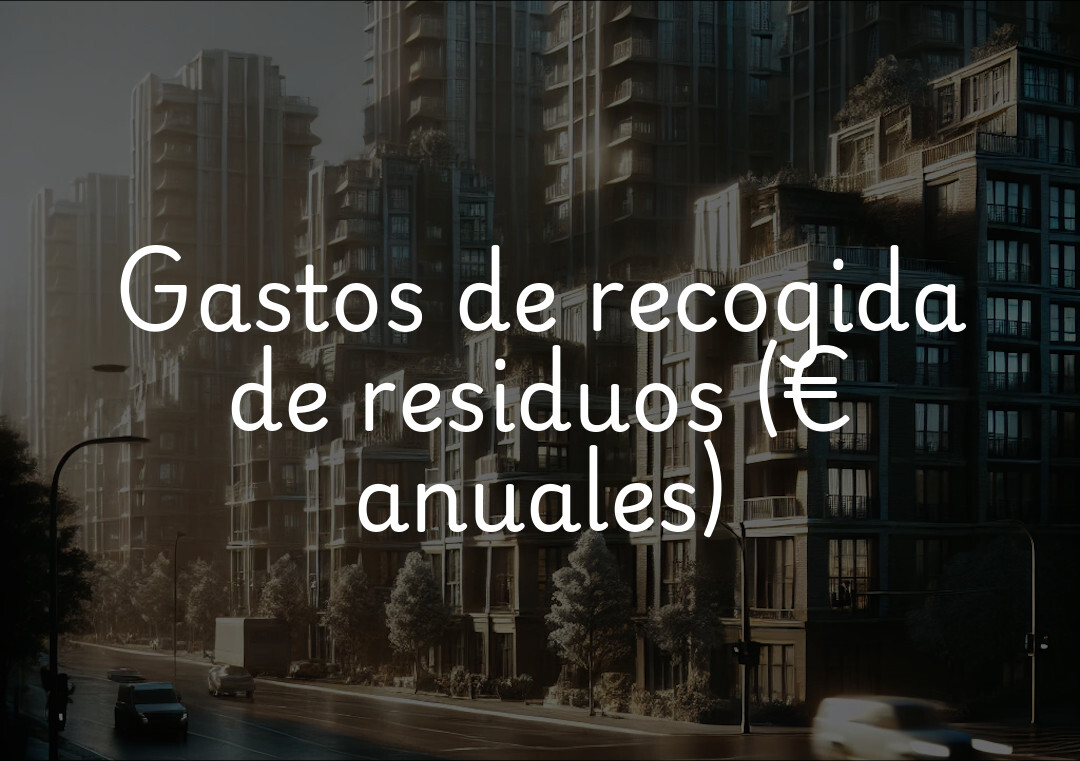 Gastos de recogida de residuos (€ anuales)
